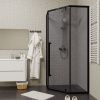 Душевой уголок Cerutti SPA C3AB 90х90 стекло прозрачное профиль черный без поддона