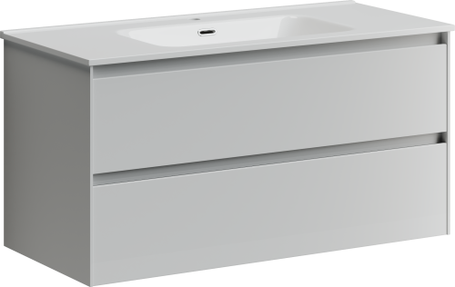 Тумба под раковину Sancos Cento CN100W 99х45х50 настенная - фото 2