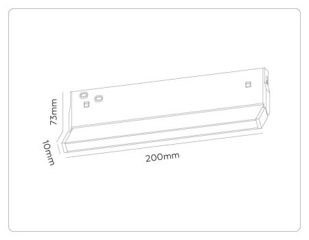 Трековый магнитный светильник Ambrella Light Track System (Трацк Сыстем) GL2350