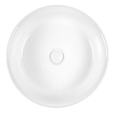 Раковина из сантехнического фарфора Bond Circle S60-410 40х40 накладная цвет белый без отверстий под смеситель