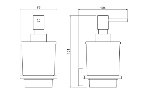 Дозатор Aquatek ЛИБРА AQ4305MB