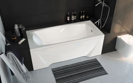 Ванна акриловая 1MarKa PRAGMATIKA 01пр17375 175х75 пристенная прямоугольная без каркаса