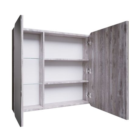 Зеркало-шкаф Grossman Талис 208009 80х80 подвесной цвет серый