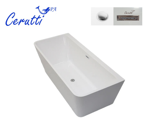 Ванна акриловая Cerutti SPA CT9344 170х75 отдельностоящая прямоугольная - фото 4