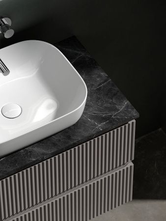 Тумба под раковину Sancos SNOB R SNR80SM 80х40 подвесная цвет коричневый