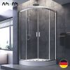 Душевой уголок Am.Pm Gem W90G-401-100WT 100х100 стекло прозрачное профиль хром без поддона