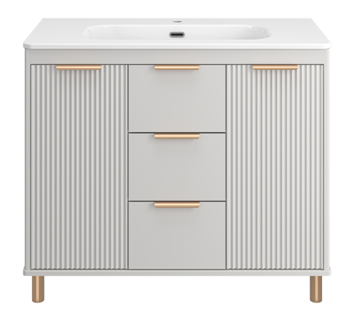 Тумба под раковину Brevita Risacca RIS-06100-0342Я 90х46х74 напольная - фото 2