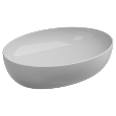 Раковина керамическая GSG Ceramic Design Easy EALAVOV55000 55х42 накладная цвет белый без отверстий под смеситель