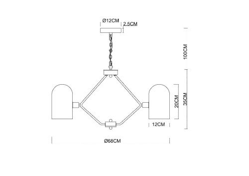Люстра подвесная Arte Lamp Cassel (Цассел) A5454LM-5PB - фото 3