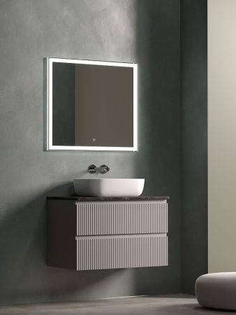 Тумба под раковину Sancos SNOB R SNR80SM 80х40 подвесная цвет коричневый
