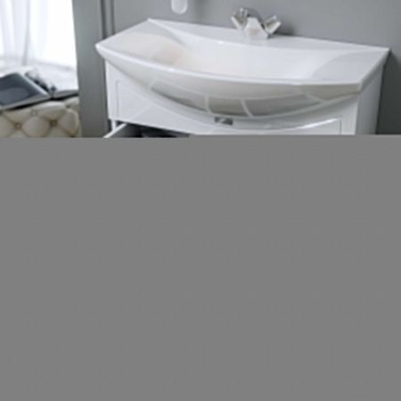 Тумба с раковиной Alavann Monaco ALV0984000 80х50 напольная цвет белый