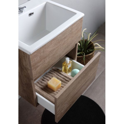 Тумба под раковину White Ceramic Laveria MEWMOB50C 50х40х50 подвесная цвет цемент - фото 2