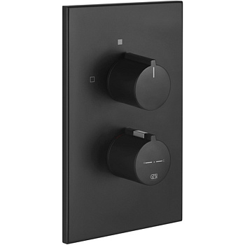 Смеситель Gessi Emporio Via manzoni 38794#299 встраиваемый в стену черный с термостатом