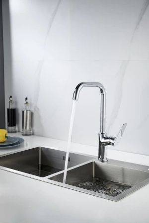 Смеситель для кухни Knotlor MUSE KN-61 на мойку хром