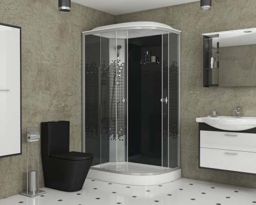 Душевая кабина Niagara Eco 45121453R 120х80 асимметричная с крышей - фото 3