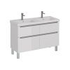 Тумба под раковину LeMark Buno LM04B125T 120х40 напольная цвет белый