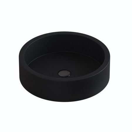 Раковина из искусственного камня Uperwood Round 291020316 30х30 накладная цвет черный