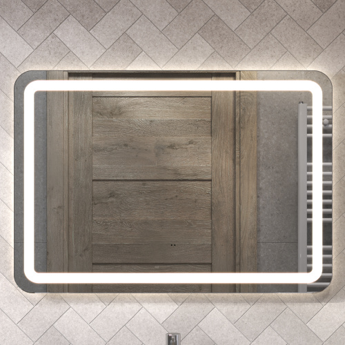 Зеркало с подсветкой VIGO Jess 242 100х70 цвет хром - фото 2