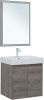Комплект мебели: тумба с раковиной + зеркало Aquanet Nova Lite 00302533 60х50 напольный цвет коричневый