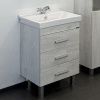 Тумба с раковиной Comforty Никосия 00004142203CF 60х40 напольная цвет серый