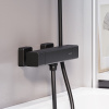 Смеситель для душа Damixa Gala 536000300 настенный черный с термостатом