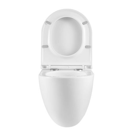 Унитаз подвесной LeMark Glazer 9614003 уц белый с сиденьем микролифт безободковый смыв торнадо