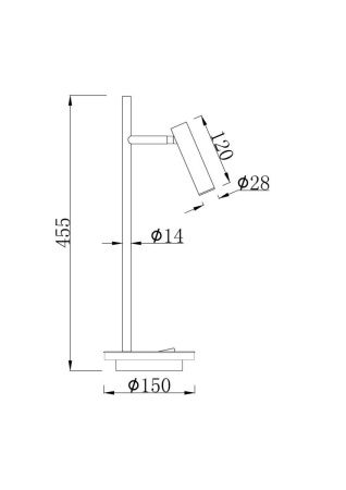 Настольная лампа Maytoni Estudo Z010TL-L8B3K