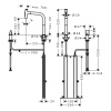 Смеситель для кухни Hansgrohe Metris Select 73818340 на мойку серый