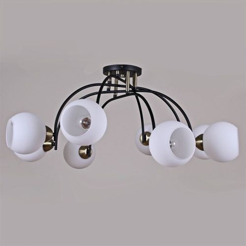 Люстра на штанге Illumico IL0250 IL0250-8CSQ-79 BK AB - фото 2
