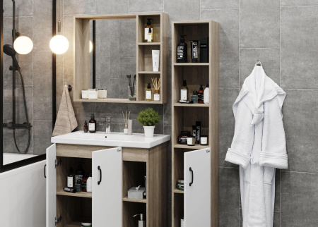 Зеркало-шкаф Onika Тимбер 207045 70х14х70 подвесной