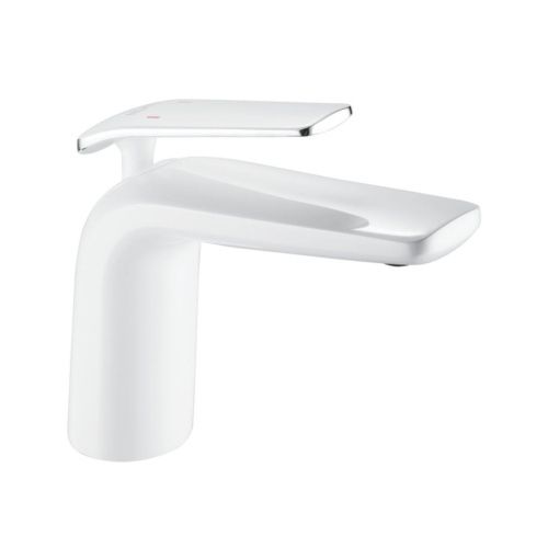 Смеситель Rose R3901F на раковину белый/хром - фото 2