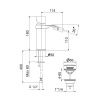 Смеситель Webert One-B NB840102015 на биде хром
