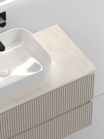 Тумба под раковину Sancos SNOB T SNT100CE 100х40 подвесная цвет бежевый