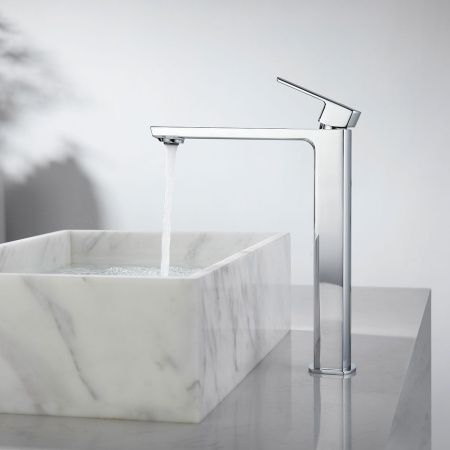 Смеситель для раковины Vincea Next VBF-1N2CH на столешницу хром