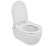Унитаз подвесной SSWW CT2038V белый глянцевый с сиденьем микролифт безободковый душевой смыв