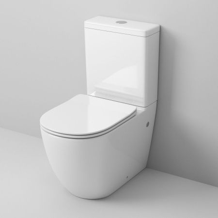 Унитаз напольный с бачком Grossman Санфаянс GR-4446S белый с сиденьем безободковый каскадный смыв