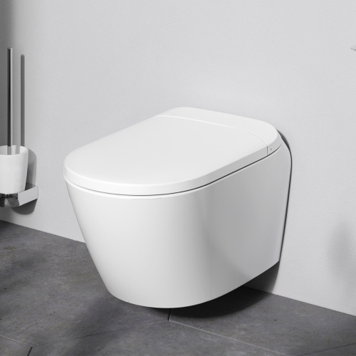 Унитаз подвесной Am.Pm Sensation CCC301700SC белый с сиденьем микролифт безободковый каскадный смыв - фото 3