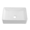 Раковина керамическая Cezares CZR-6596 40х30 накладная цвет белый без отверстий под смеситель