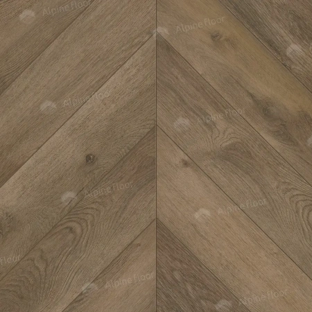 Кварцвиниловая плитка Alpine Floor Chervon Alpine LVT ECO 20-4 Дуб Насыщенный Chevron толщина 0.25 см 43 класс 555х127