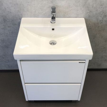 Тумба с раковиной Comforty Дублин 00004137134CF 60х50 напольная цвет белый
