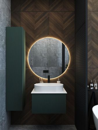 Тумба со столешницей La Fenice TERRA NFNC-01-TER-G-60-3-GG 60х50 подвесная цвет синий/серый