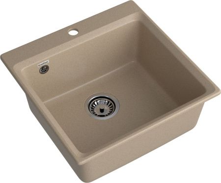 Кухонная мойка Granfest Level LV-510 песочный 51х50 цвет бежевый поверхность матовая
