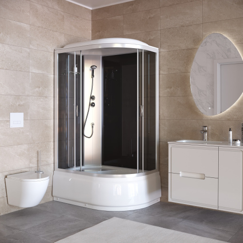 Душевая кабина Taliente TA-12080G(L) 120х80 асимметричная с крышей - фото 3