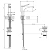 Смеситель Gessi Rilievo 59001#031 на раковину хром