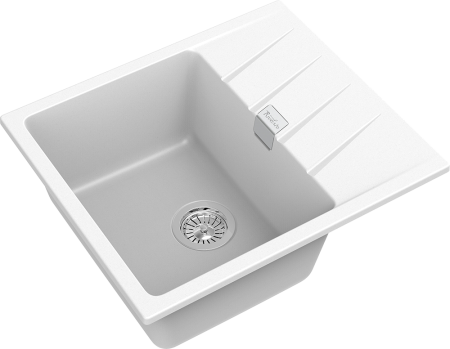 Кухонная мойка Rivelato RAUM RM-58 brina 60х50 цвет белый