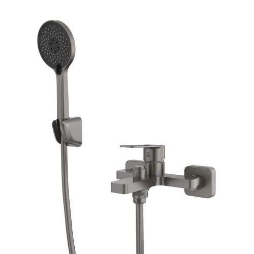 Смеситель для ванны Tokito KOBE TOK-KOB-1014 настенный вороненая сталь