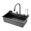 Кухонная мойка Savol S-SC003Q 75х45 цвет серый поверхность матовая