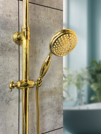 Душевая стойка AltroBagno Beatrice AltroBagnoBeatrice030408Or настенная цвет золото Душевая стойка AltroBagno Beatrice AltroBagnoBeatrice030408Or настенная цвет золото