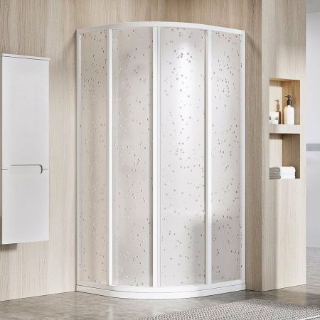 Душевой уголок Ravak Supernova 3114O10211 80х80 стекло матовое профиль белый без поддона
