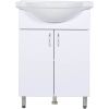 Тумба с раковиной Orange Лайт LA-60TUW+RA 60х40 напольная цвет белый